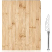 [4607] True Bamboo Board & Knife Set